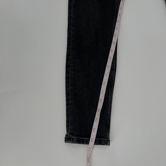 Everlane Womens Jeans Size 26 Faded Black Mid Rise Ankle Skinny Stretch Denim - Picture 9 of 9